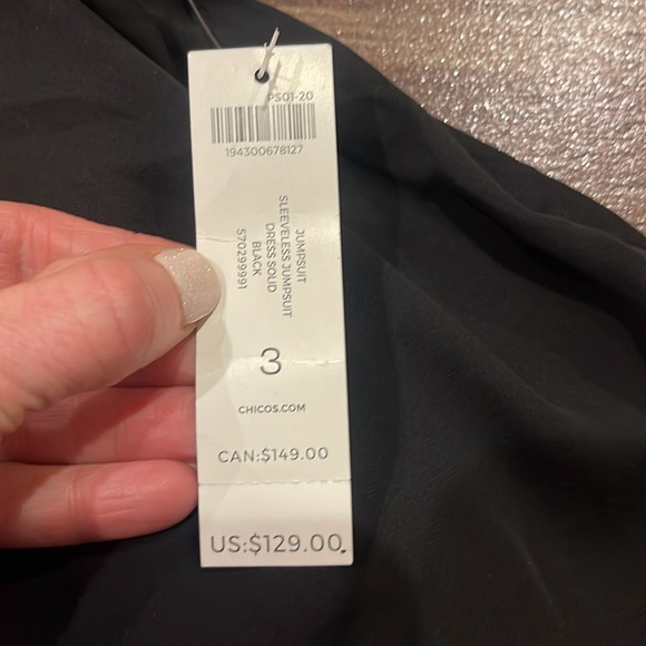 NWT Chico’s Sleeveless Jumpsuit - Picture 6 of 9